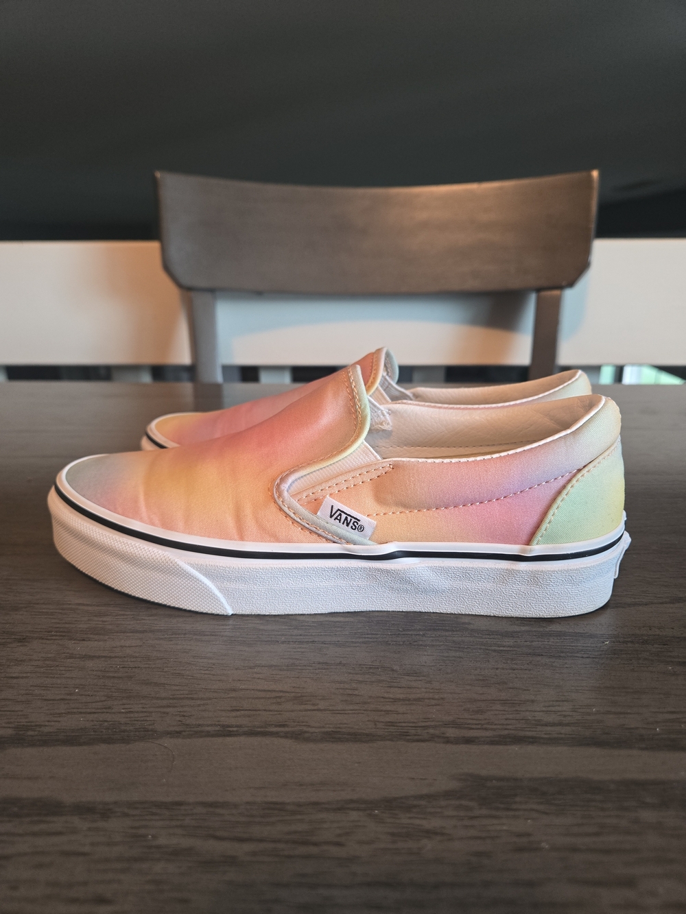 Vans Pastel Pastel Water Color Aura Shift Slip On Women’s Shoes Size 6.5